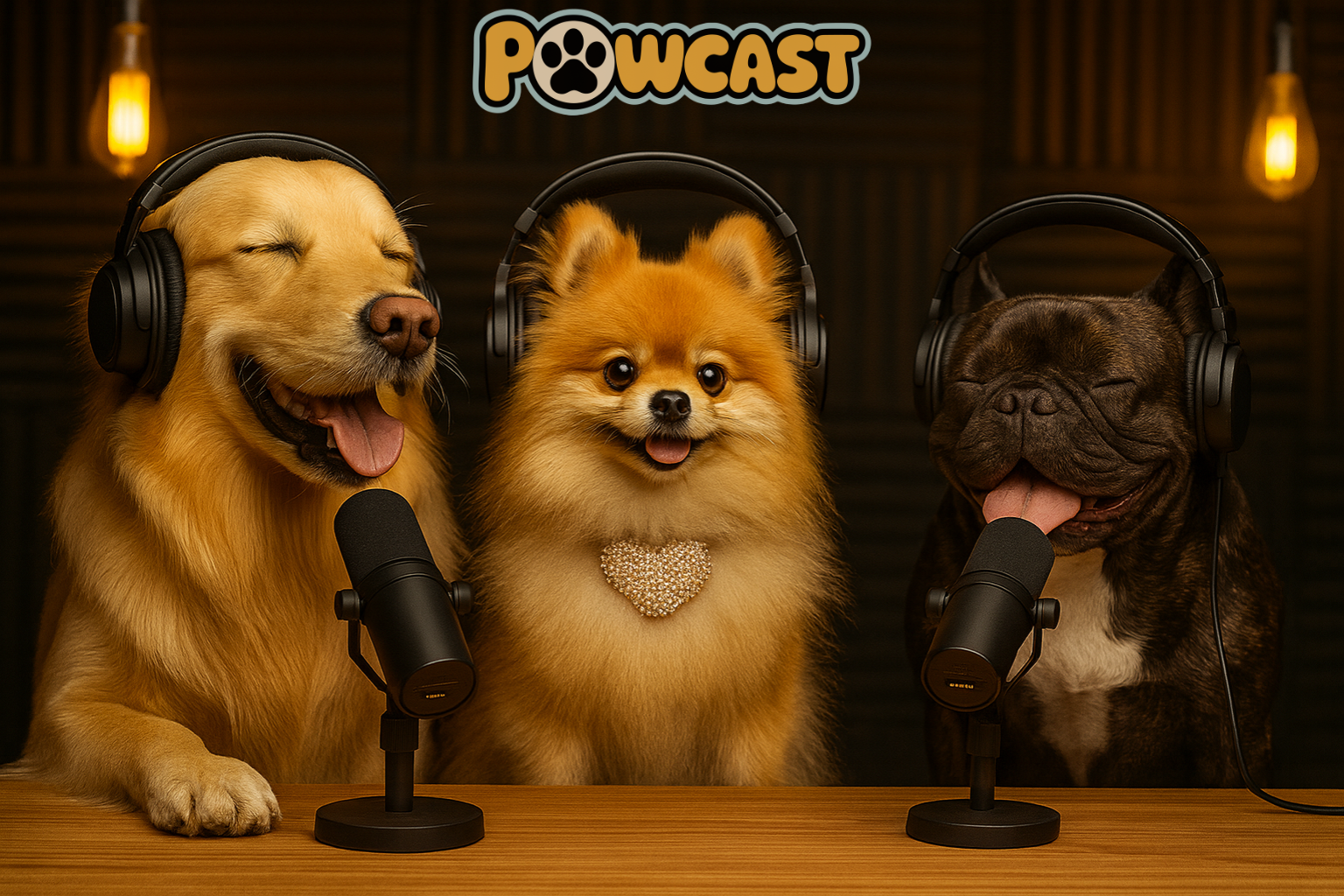 Dog photo turned into a custom Pawcast image keepsake
