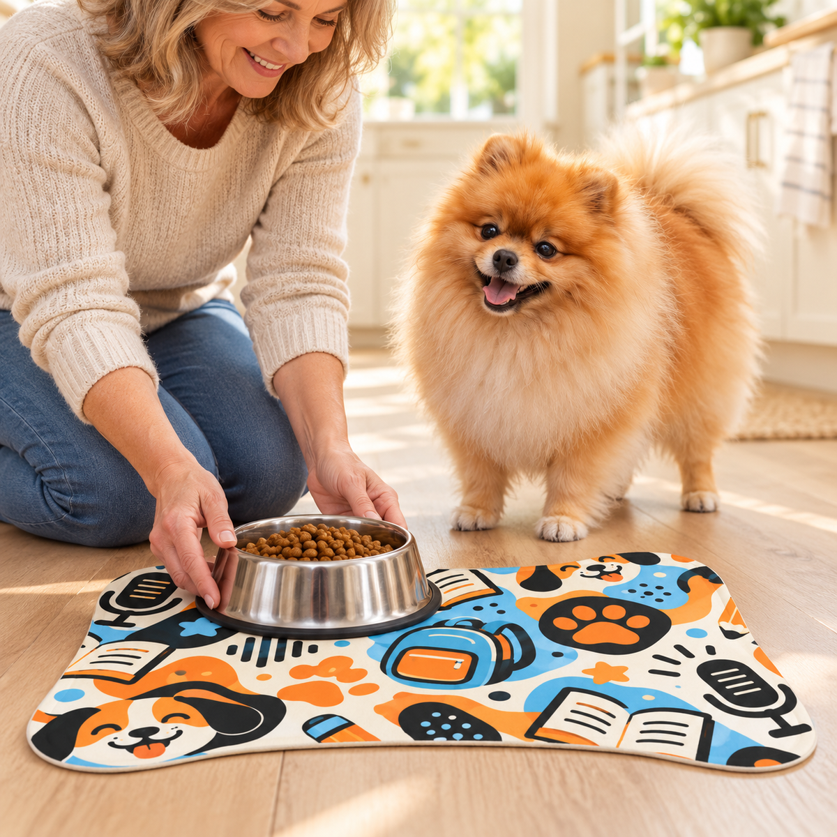 Pawcast Puppy Club Feeding Mat