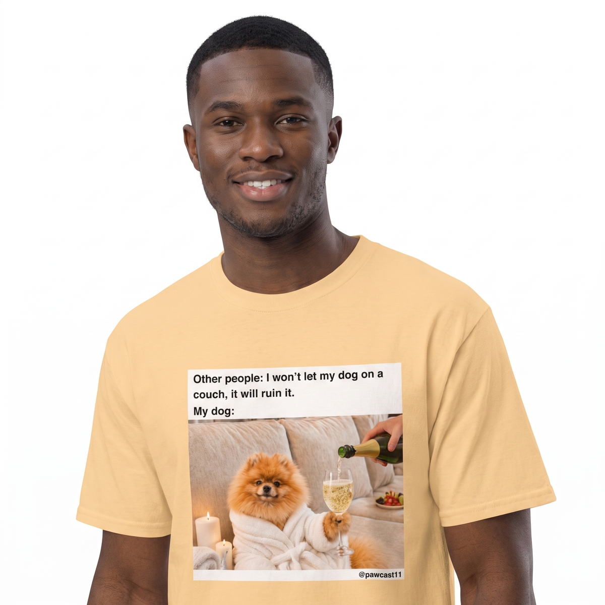 Luxury Couch Dog Pawcast Tee