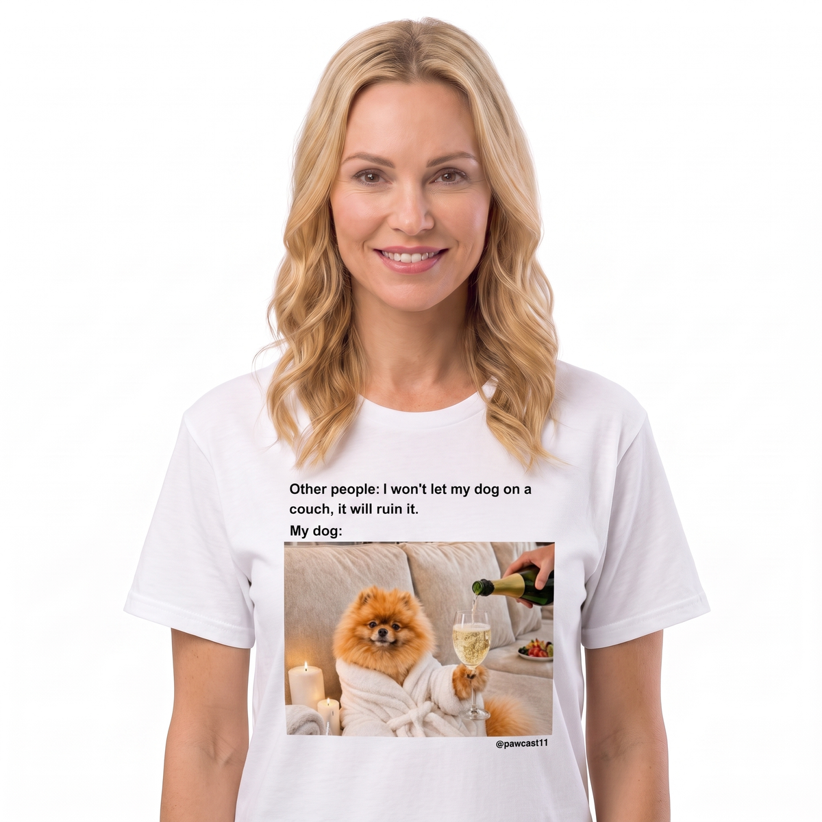 Luxury Couch Dog Pawcast Tee