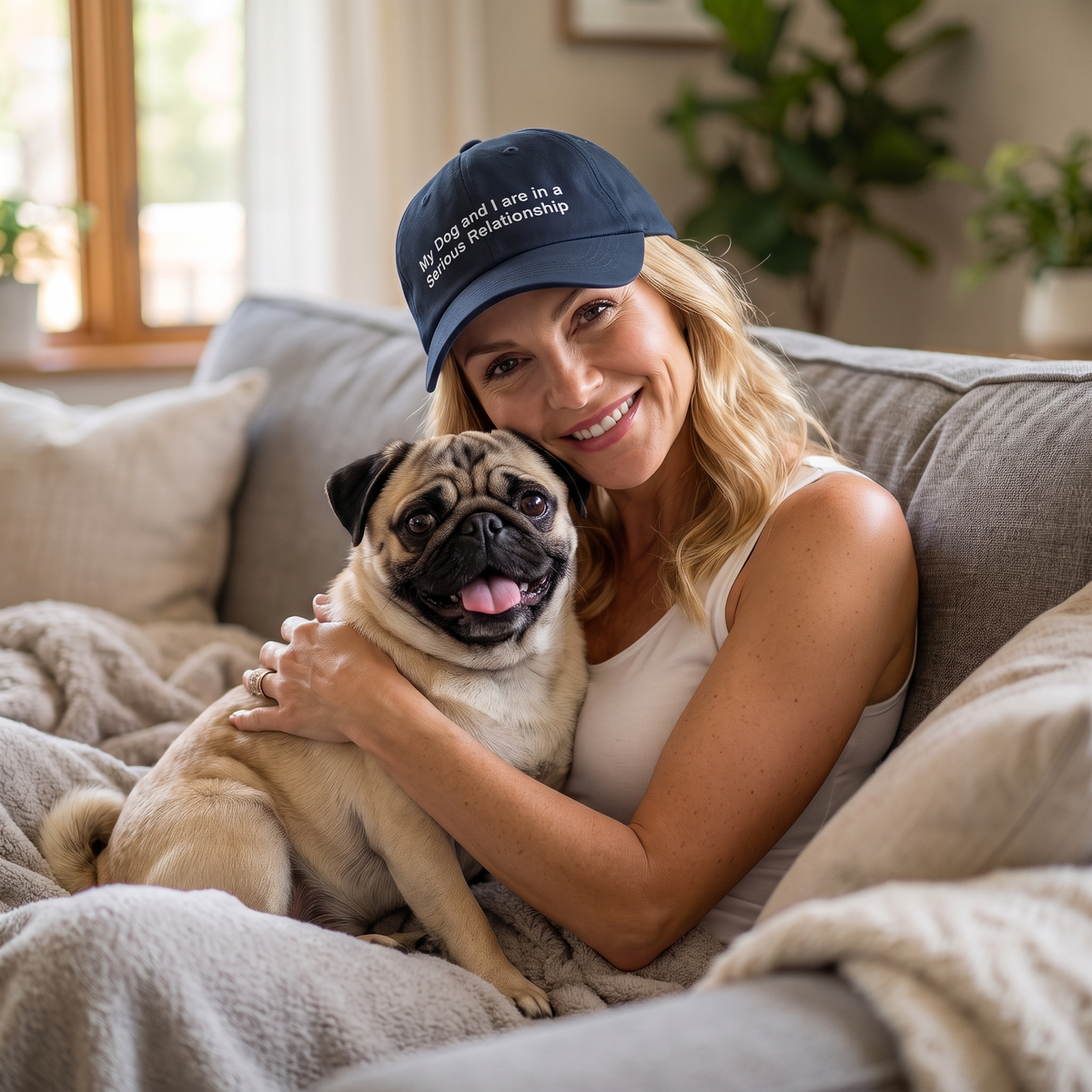 My Dog and I Embroidered Cap