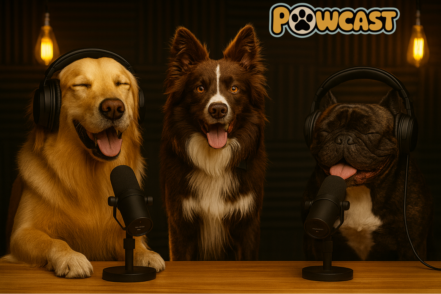 Dog photo turned into a custom Pawcast image keepsake