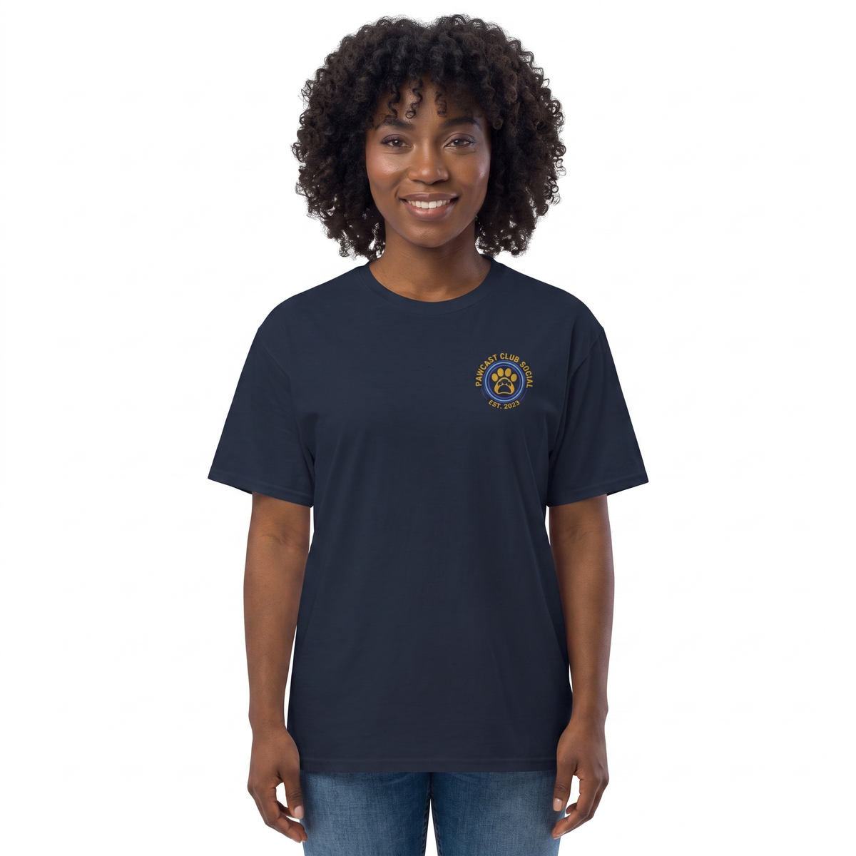Pawcast Club Social™ Embroidered Tee